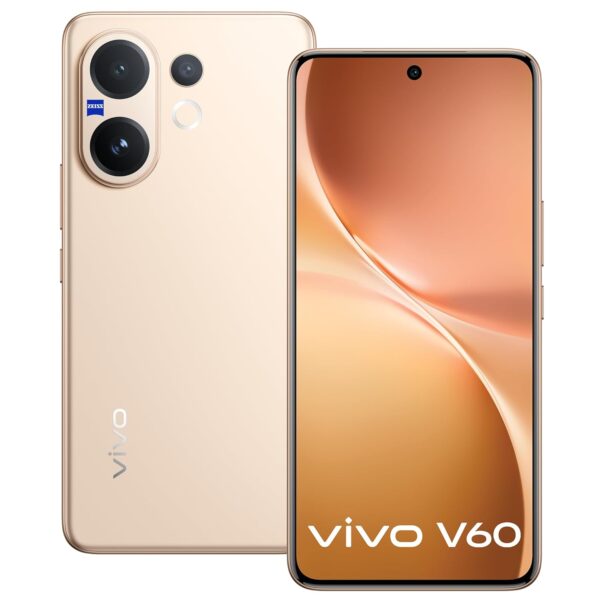 "Vivo V60 5G mobile launching in India today front and back design view